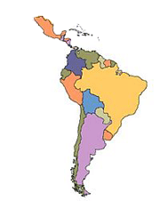 south america map