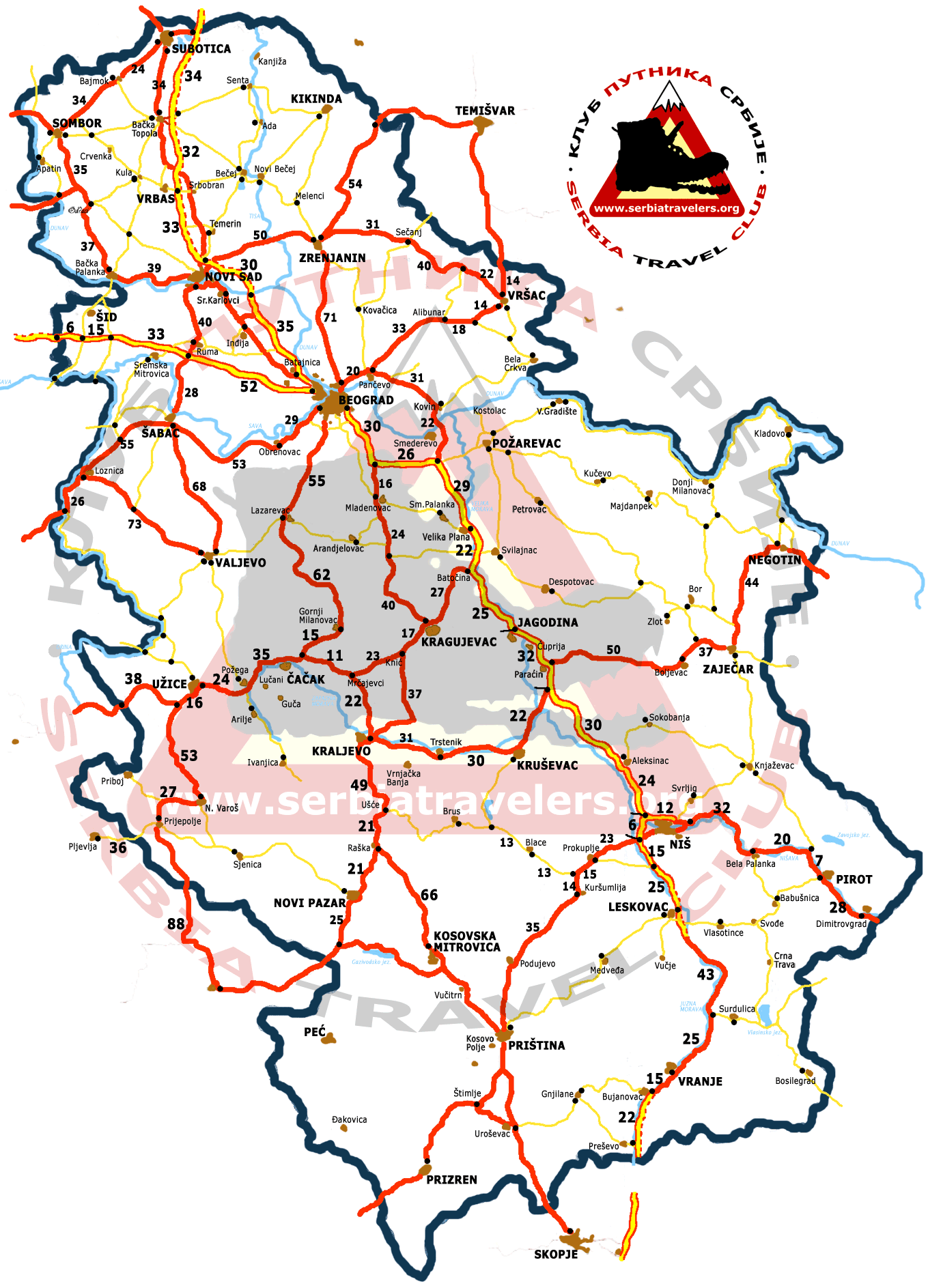 auto karta srbije sa selima  auto karta srbije sa selima