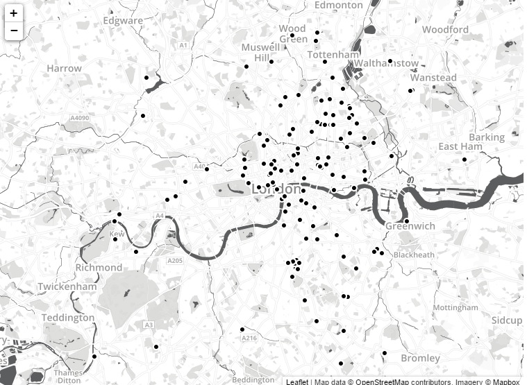 London mapa