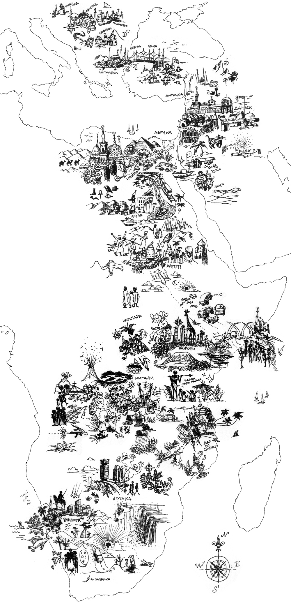 mapa Afrike by Uros