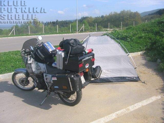 bike and tent
