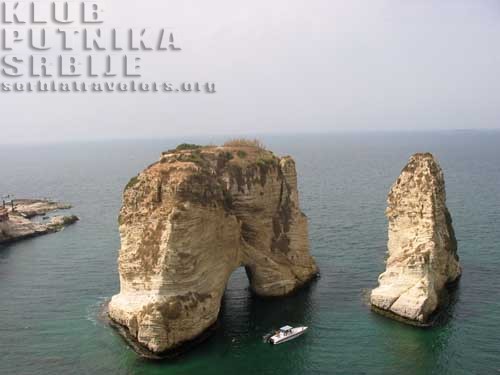 pidgeon rocks, lebanon, liban