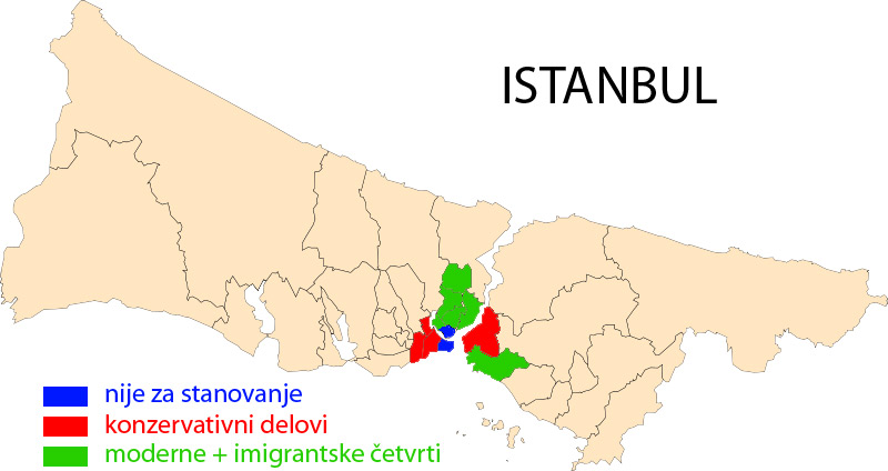 mapa istanbula