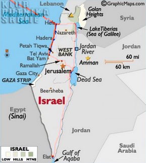 israel map