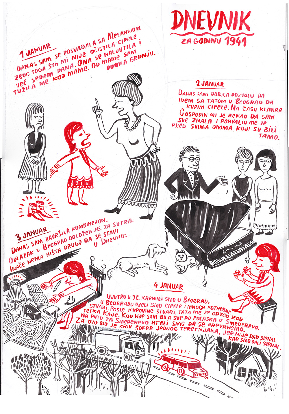 Vuk Palibrk: Dnevnik 1941. Strip o jednoj devojčici
