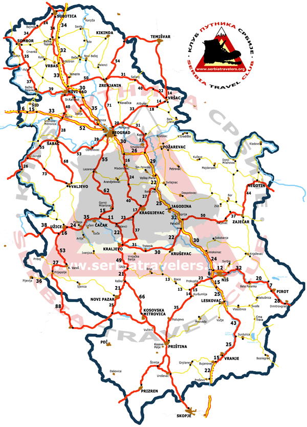 auto karta srbije