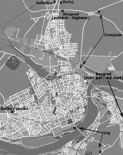 novi sad map