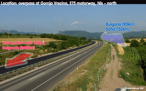 nis nish highway autoput gornja vrezina