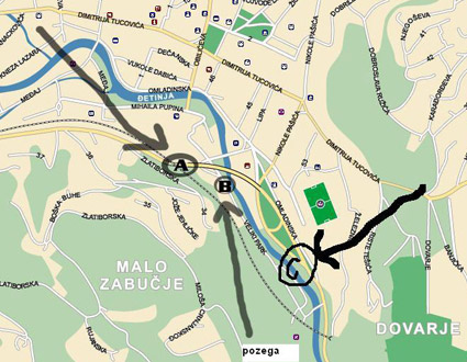mapa užica