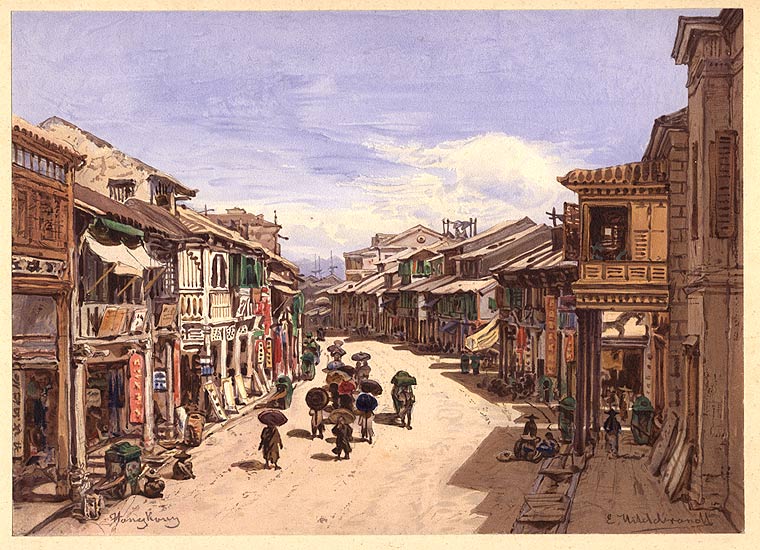 Eduard Hildebrandt Hongkong Queens Road